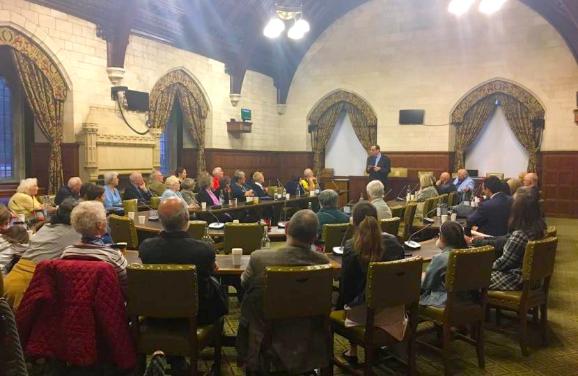 Richard with local residents in Parliament